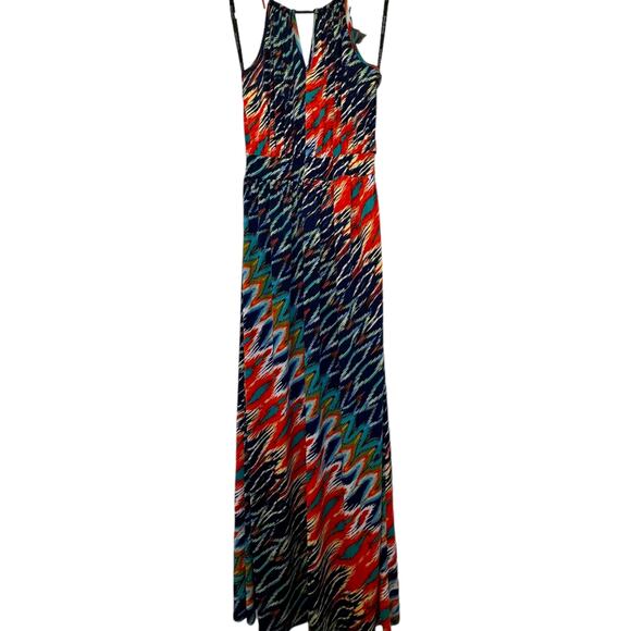 Bisou Bisou Maxi Halter Dress in Multi-Color Print - Picture 2 of 14